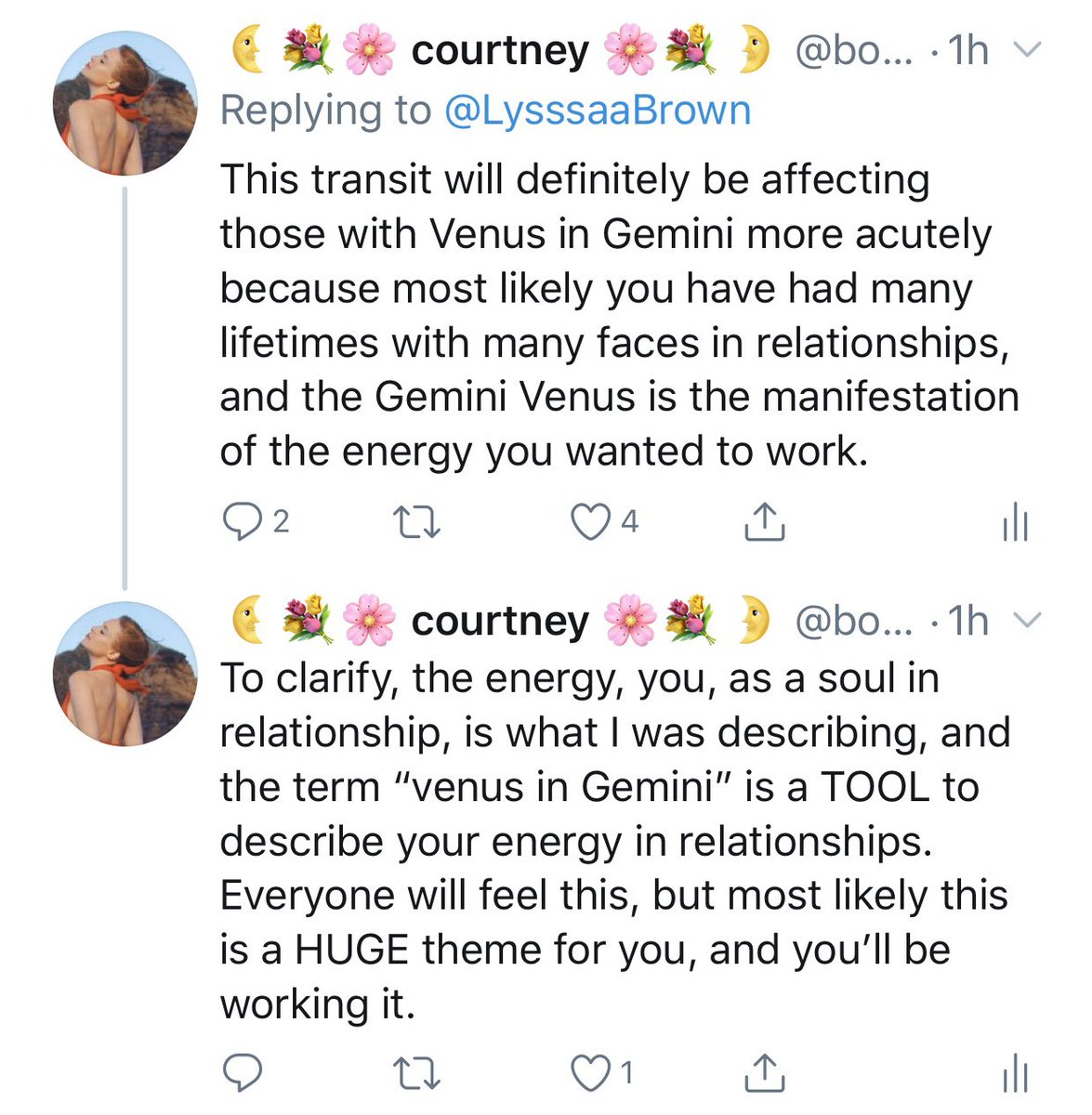 “Will this Venus retrograde in Gemini affect me more because my Venus is in Gemini?” (This is relatable to all people with personal Gemini placements, also, what house Gemini is in for you. This may be where you have many “faces”)