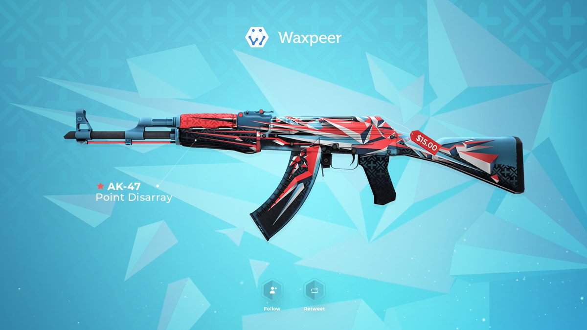 WAXPEER's tweet photo. 🎁 AK-47 - POINT DISSARAY GIVEAWAY 🎁

✅ Retweet
✅ Follow us

Ends in 24 hours, good luck! https://t.co/RL93I4JqQk