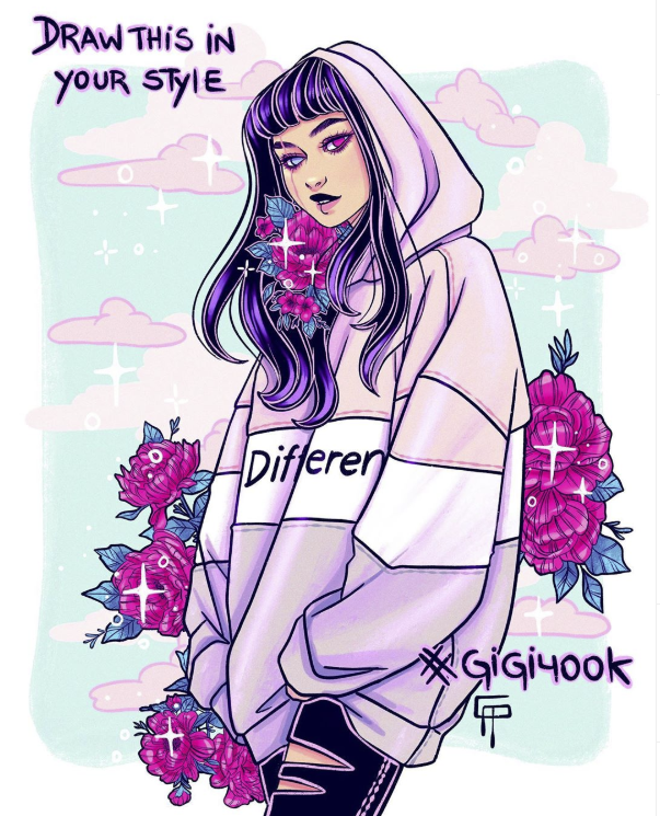 NydearithArts's tweet photo. draw this in your style challenge on Instagram by Gigi. I love how it turned out! 

#dtiys #drawthisinyourstyle #drawthisinyourstylechallenge #animegirl #flower #digitalpainting #animeart #illustration #digitalartwork #artwork #digitalartist #artist #purple #fanart #drawing https://t.co/0kvqq17gJB