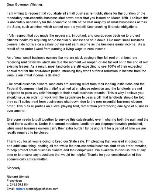 simtob's tweet image. If you feel the same way please write to your Governor and members of state government. Small business needs to make our voices heard if we are going to survive and reopen after this crisis.