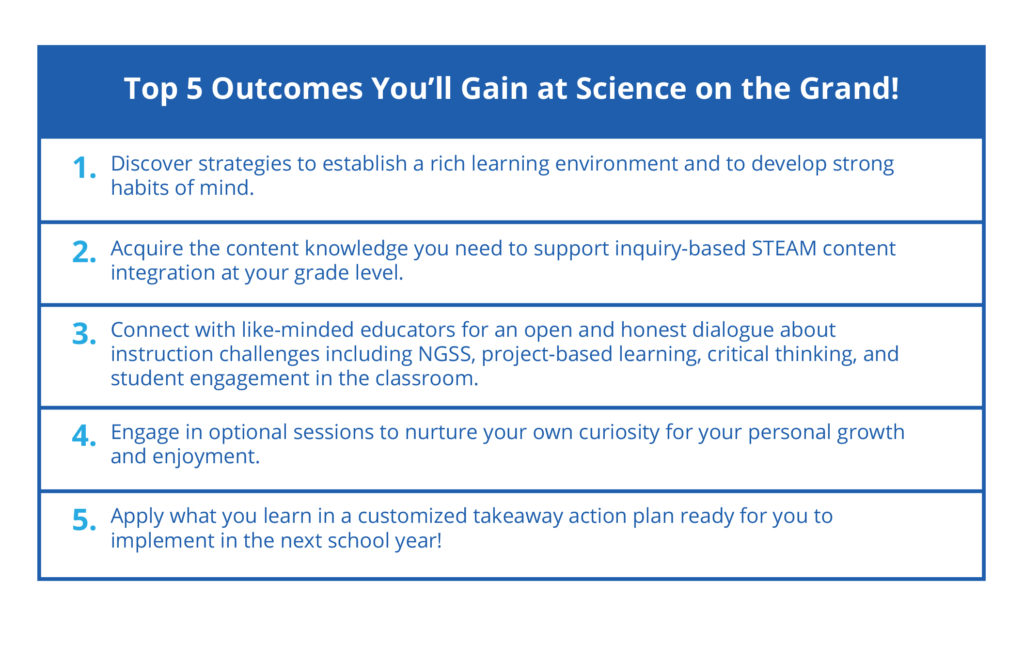 PaulSolarz's tweet photo. Register TODAY for...

"Science on the Grand!" A STEAM Conference for Inquiry-Based Instruction: https://t.co/QIExNyZILN

July 13-14, 2020 in Grand Rapids, Michigan

I went last year &amp; highly recommend it!

#LearnLAP #tlap #edchat #Education 
#edtech #k12 #inquiry #STEAM #STEM https://t.co/eZWnz1yTZA
