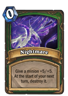 "Dream Card" is one of five different cards that can be randomly added. Hearthstone uses its digital nature to hide all of this math and perform it for you.An analog Ysera card would have to say something like "roll a d10, on a 1-2, draw Dream. On a 3-4..."