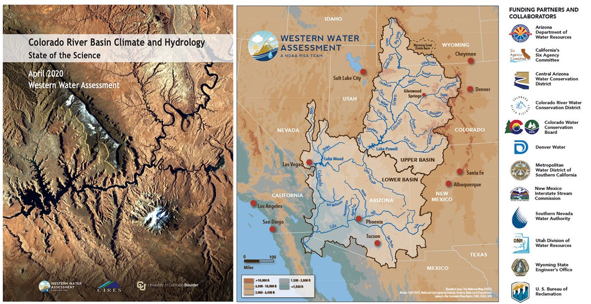 What’s around the river bend? #CUBoulder and leading experts create #stateofthescience report to guide research and management, refresh understanding of the of the #ColoradoRiverBasin. Read on: wwa.colorado.edu/CRBreport