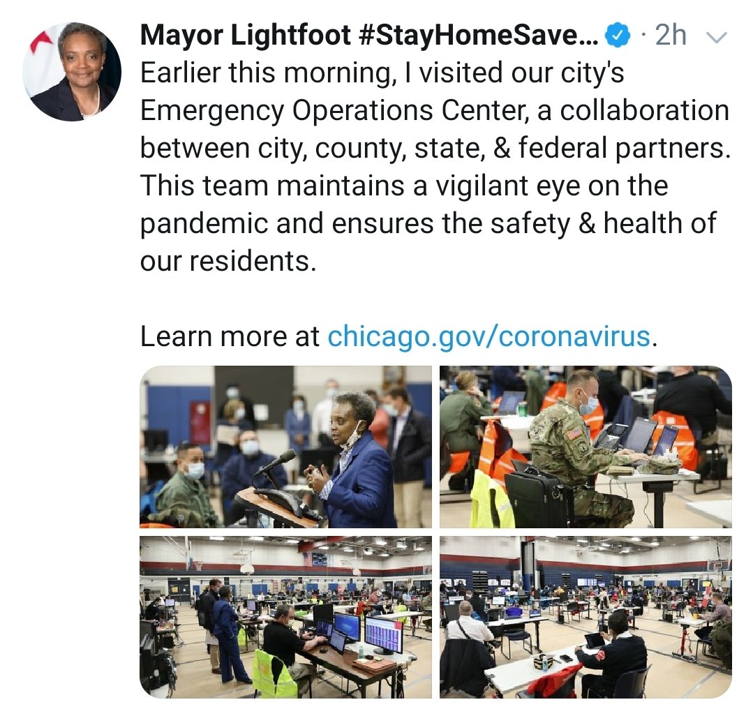 Shout out to Mayor  @LightfootForChi Thank you for your leadership.  #Covid19 https://twitter.com/afreshmusic/status/1248335054201163776?s=19