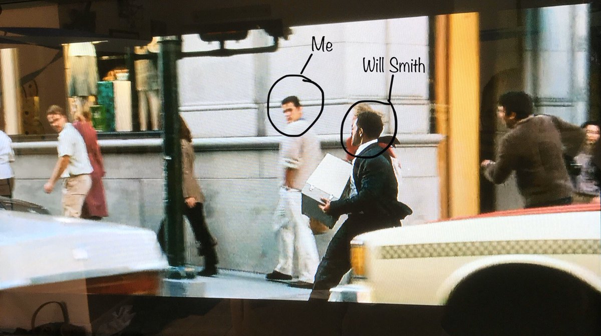 TheAzoreanOne's tweet photo. Quick. Go to @netflix, find #ThePursuitOfHappyness, press play, & sit back. At the 21:38 mark, press pause... and stare at me looking at #WillSmith. 😆
#ExtraLife #backgroundtalent #QuarantineLife #QuarantineAndChill https://t.co/cYDjINcttD