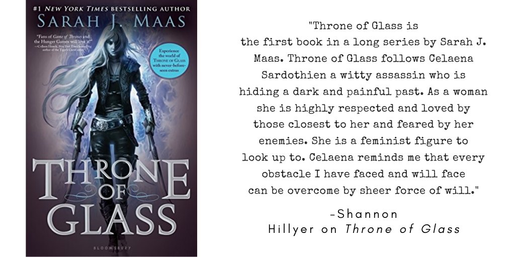 LaurelReview's tweet photo. Today's #recommendedreading comes from our #intern Shannon Hillyer! Check out "Throne of Glass" by @SJMaas!

#bookrecommendation #recommendedread #internspotlight #behindTLR #aboutus #recommendabook https://t.co/1qPcjFIS9F