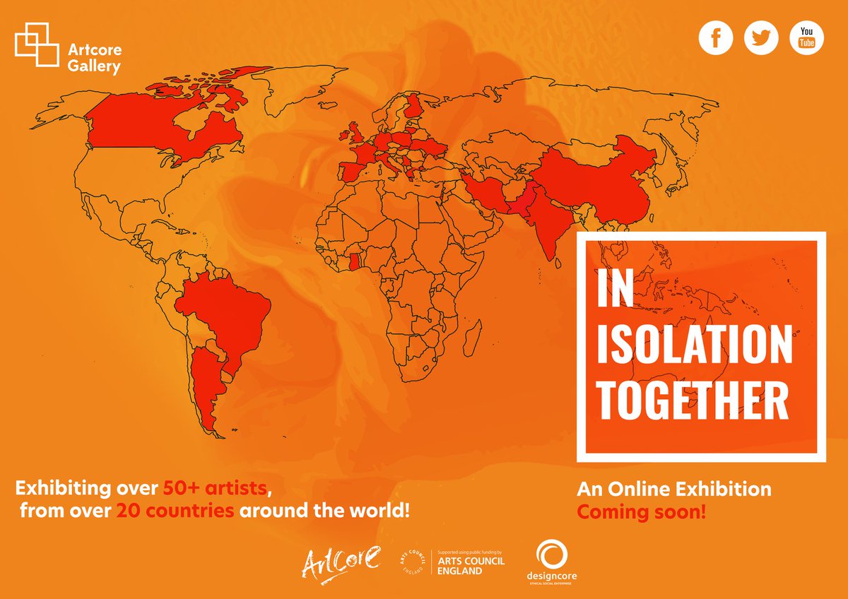 Artcore_UK's tweet photo. In Isolation Together launches tomorrow! https://t.co/250ujPjteC
Stay Tuned for more details!
@ace_national @ace_midlands
#inisolationtogether https://t.co/JxgnvTPZNM
