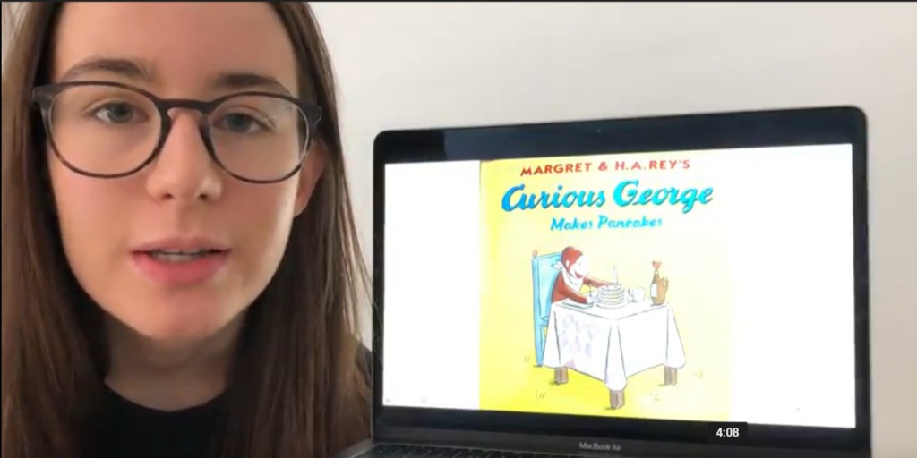 ZISnews's tweet photo. We're so grateful to our alums - including Julia, Class of 2018 - who have recorded themselves reading a favorite children's book so our youngest students can enjoy a special storytime #ZISAlumni #ZISCares #storytime https://t.co/mnZwblZ912