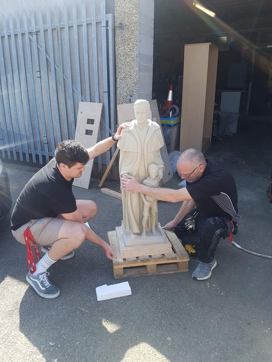 Our new statue of Blessed Edmund Rice. It's been donated to us by the Edmund Rice network in Dublin. Thank you 

#edmundspeople