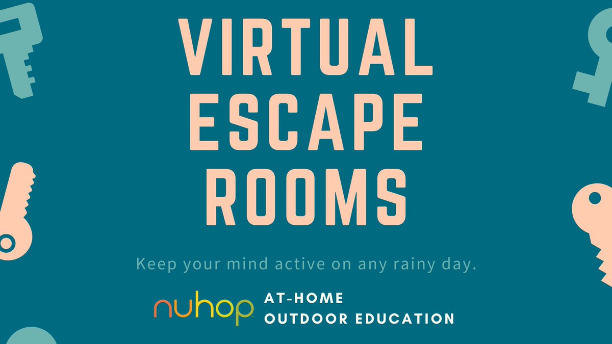 Even on a rainy day, we have classes that you can take. Our brand new Virtual Escape Room will give you a challenge that will keep your mind going! Check it out at the link below.

sites.google.com/nuhop.org/at-h…