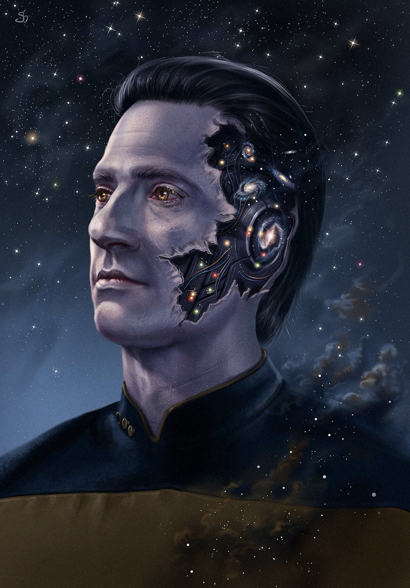 Sometimes I need to paint Data. It's 19 years since he became my favorite character, who changed my life, and I still love him so much. #StarTrek