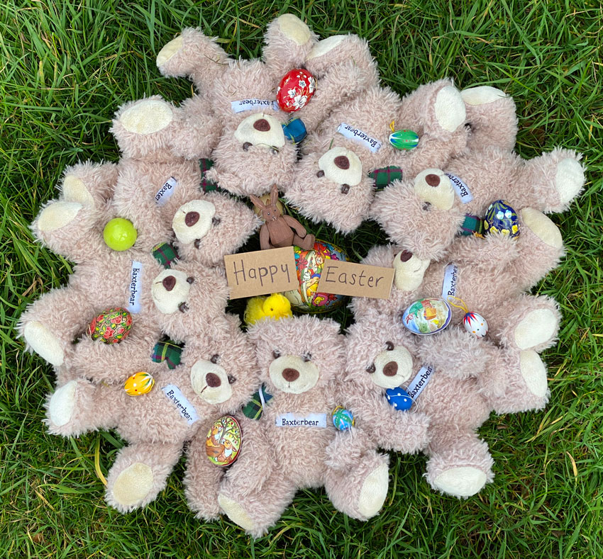 Happy Easter love Baxterbear xx. #baxterbear #HappyEaster #staypositive #KINDnessisinfashion #Easter2020
