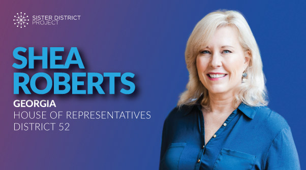 In GA HD52, we are thrilled to endorse Shea Roberts.  @sheaforgeorgia is an attorney and small business owner who knows how to bring parties together on complex issues.  #BlueWave  #ItStartsWithStates Learn more:  https://sisterdistrict.com/candidates/shea-roberts/Donate:  https://secure.actblue.com/donate/sdp-ga-roberts?refcode=social-twt