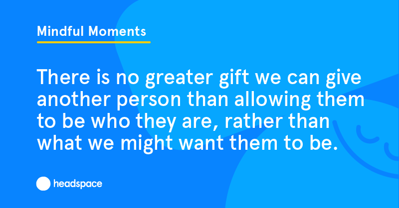 Headspace's tweet photo. Put yourself in someone else’s shoes. #Kindness  #MindfulMoments https://t.co/WGMsvXoYfg