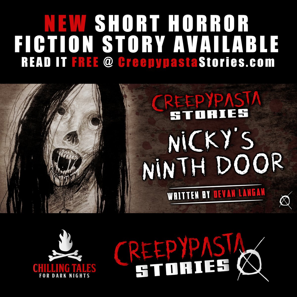 ctfdn_official's tweet photo. Brand new short horror story from author Devin Langan at our new website, https://t.co/6zKkJM8Qgi. Check out "Nicky's Ninth Door" today: https://t.co/hSHdJcC8Gt
#horror #scarystories #creepypasta #creepypastas #creepypastastories #horrorfiction #horrorstories #new #devinlangan https://t.co/JiVaXhRMIZ