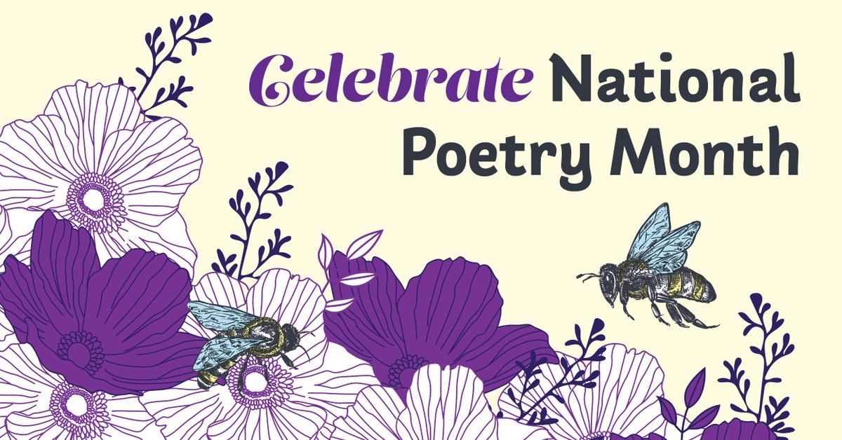 alachualibrary's tweet photo. Hark, April is National Poetry Month! Classics and contemporary works abound with our eBooks and LitFinder tool. Explore at https://t.co/z19EESLPN3
#NationalPoetryMonth #poem #poetry #aclib #LibrariesFromHome https://t.co/ReBE9TFYfI