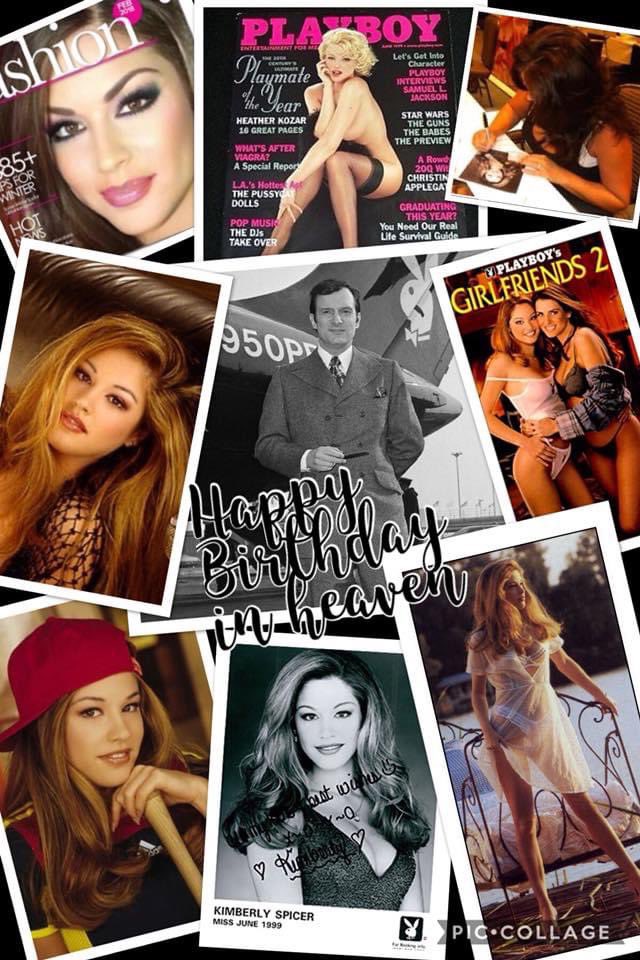 KimberlySpicer1's tweet photo. Happy birthday in heaven Hef!!! U will forever be in my💙. #June1999 #Playmate https://t.co/pEyHPbrgw7