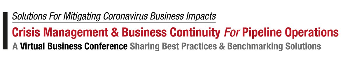 UnconventOilGas's tweet image. #PipelineOperations Crisis Management Virtual Event April 27: Pipeline operators &amp;amp; service providers share solutions, benchmark success on challenges utilizing a unique user-friendly, virtual platform to allow attendees to interact &amp;amp; collaborate: …line-operations-crisis-management.com