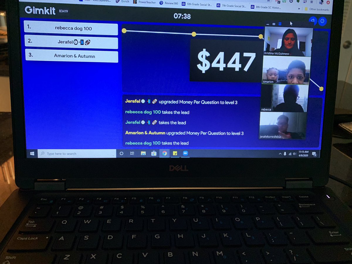 MsMcGuinness2's tweet photo. Thursday’s have become my new favorite day! I love seeing these kids interact with each other while reviewing what they have learned all week! #nmbmchiefs #elearning #chiefstrong https://t.co/0I0RjIy5XC