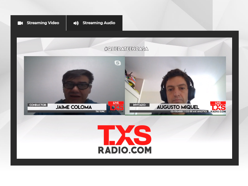 Hoy conversamos en vivo y en directo junto a nuestro amigo <a href="/JaimeColomaT/">Jaime Coloma T.</a>  sobre los modelos de BI, la analítica predictiva, las arquitecturas cloud, el teletrabajo y mucho más, en <a href="/txsradio/">TXSRadio</a> 

Sigue la entrevista en vivo y en directo en el siguiente enlace lnkd.in/egYHDCf