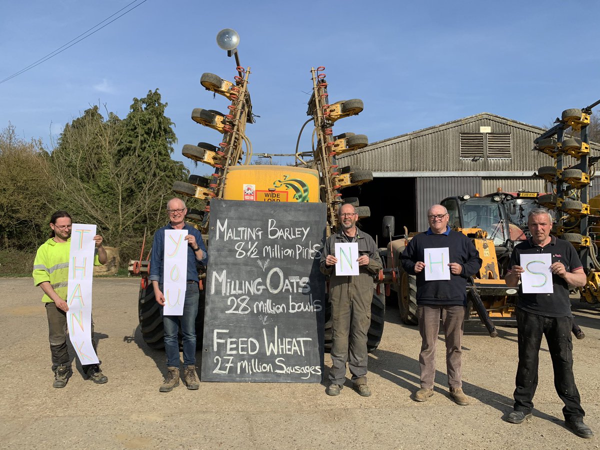 hanslope's tweet photo. We’re done. 222ha milling oats, 388ha malting barley and 180ha of feed grains coming to you as beer, porridge and feed for #organic pigs. Thank you SO much @ShimplingPark team #FarmArmy and thank you @NHSuk for having our back. Now it can rain 💦 https://t.co/2ZBEXRuyPX