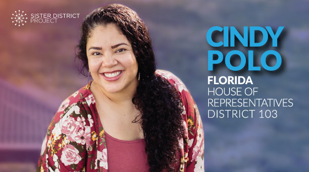 In FL SD103, we are thrilled to endorse Rep. Cindy Polo for Senate. An underdog in '18,  @CindyPoloFL103 flipped her House district and won by 7 pts on a platform of gun reform and healthcare.  #ItStartsWithStates More:  https://sisterdistrict.com/candidates/cindy-polo/Donate:  https://secure.actblue.com/donate/sdp-fl-polo?refcode=social-twt
