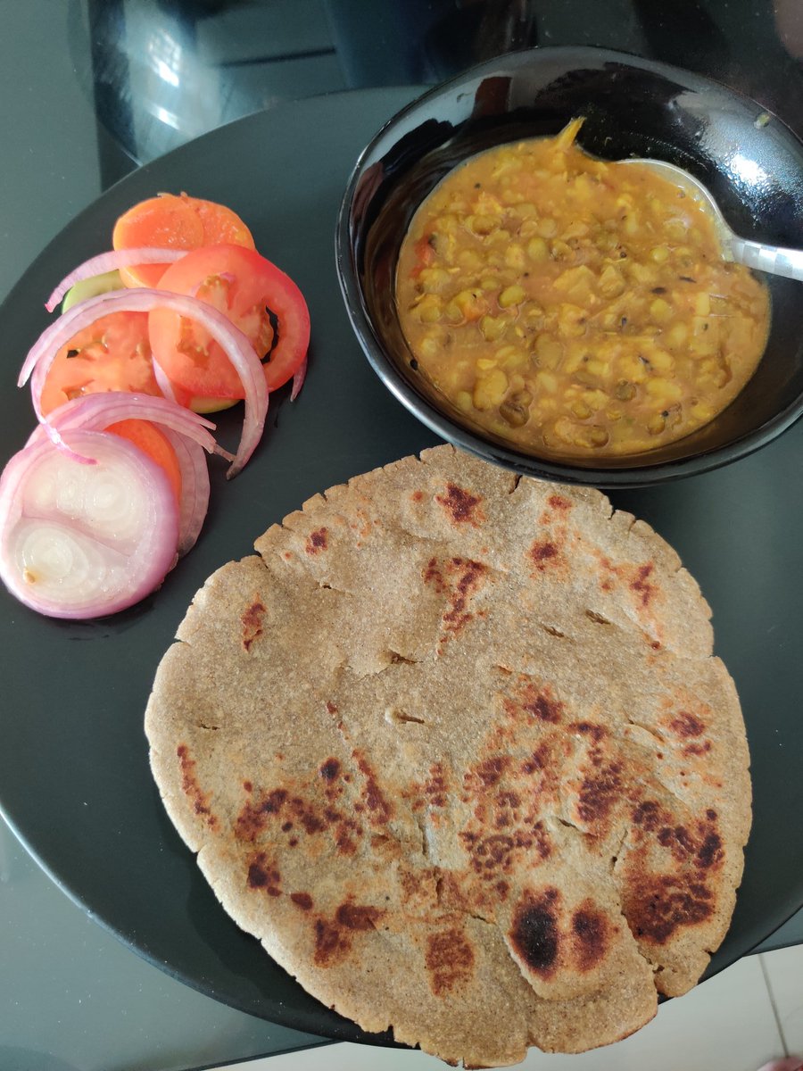 Moong ki sabji with Bajra rotla #food  #cookingathome