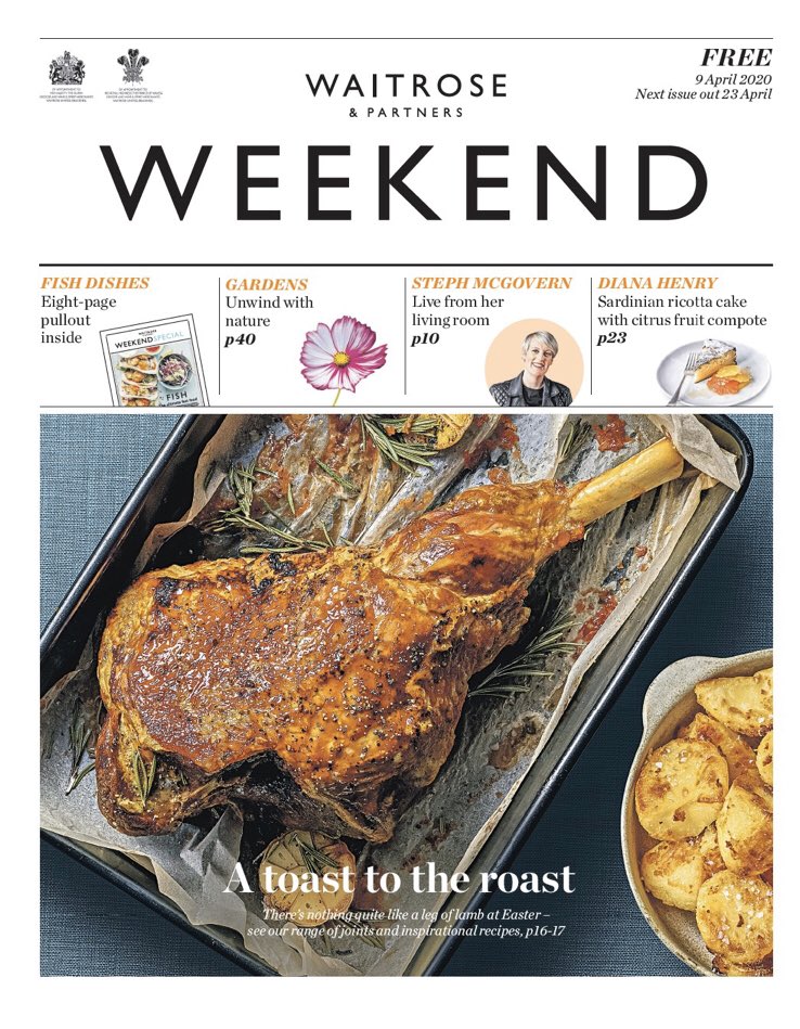 KTBishopcooks's tweet photo. Because lots of us can’t get to a shop to collect one at the moment, the Waitrose Weekend newspaper is now available online. You can find my recipes and lots more from @DianaHenryFood @marthacollison @pearcafe and more here https://t.co/rPYjEBue7o @waitrose #waitroseweekendfood https://t.co/JgVj4BniFH