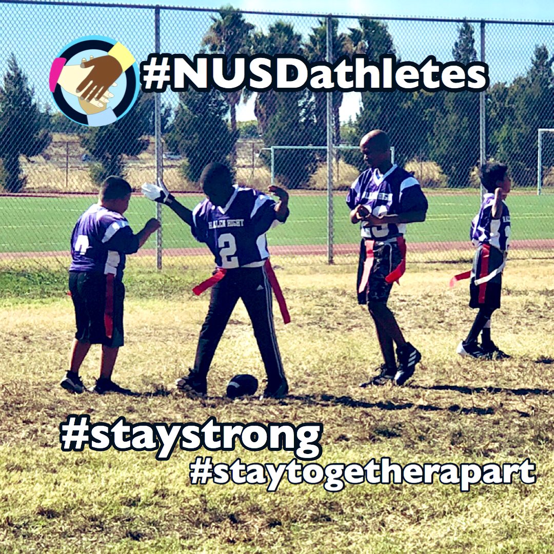 AthleticsNusd's tweet photo. It’s more than sport, it’s encouraging each other along the way, it’s family. Stay strong. Stay together, apart. #nusdathletes #hallenhight @NatomasUSD @natomasbuzz @HAHPTA @JManviller https://t.co/OCswWgUDlo