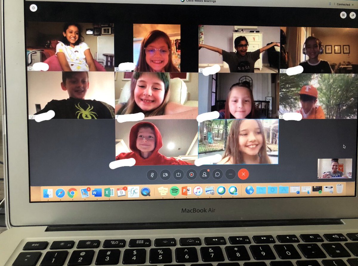 MrsHorkaOAP's tweet photo. Although it’s not the same as being with them in the classroom, these weekly WebEx chats make my heart so happy❤️ https://t.co/rTQ4pFz87a