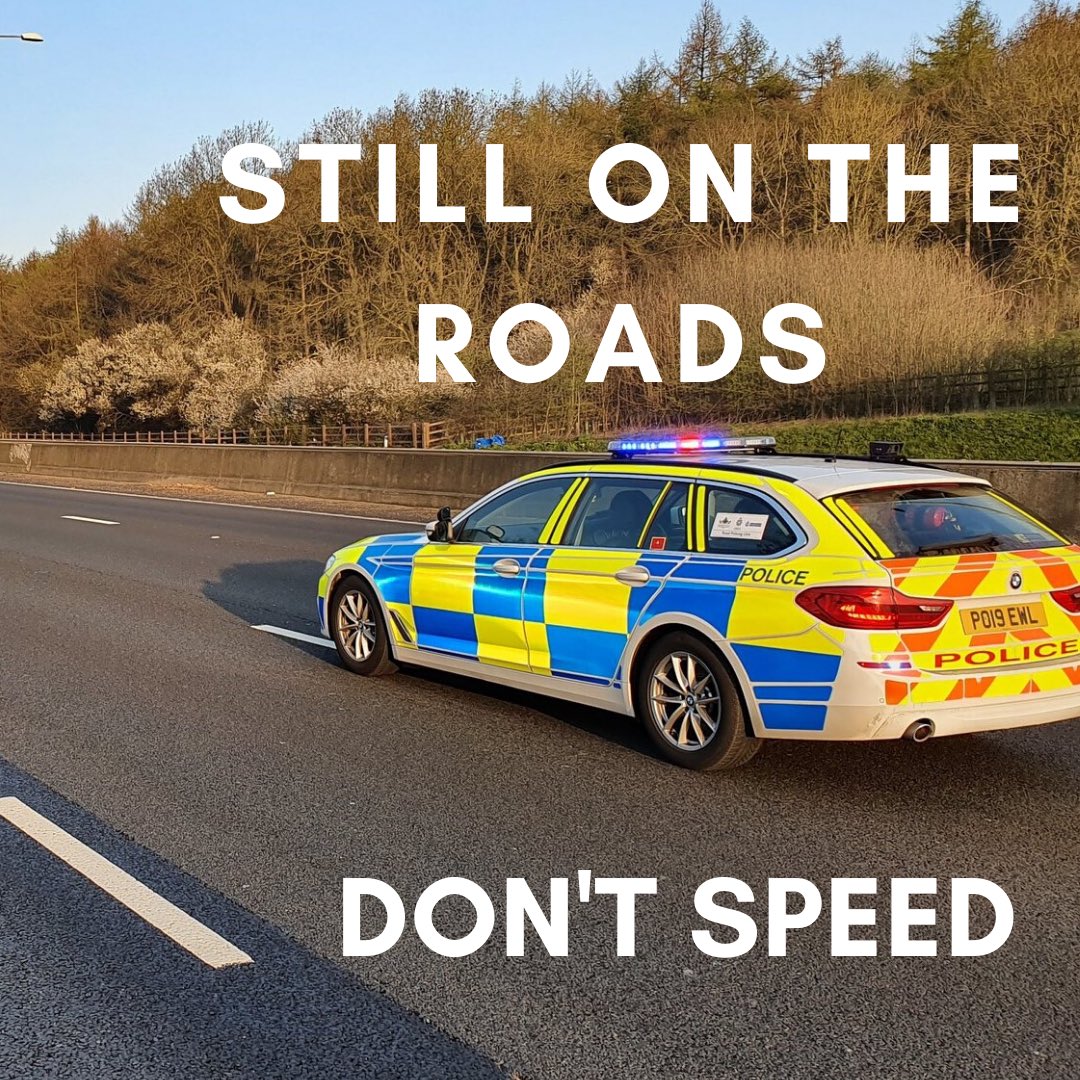 Just because the roads are quieter doesn’t mean you can break the law speeding. Our officers <a href="/WYP_RPU/">WYP Roads Policing Unit</a> will take action. #WYPTheCost #StayHomeSavesLives
