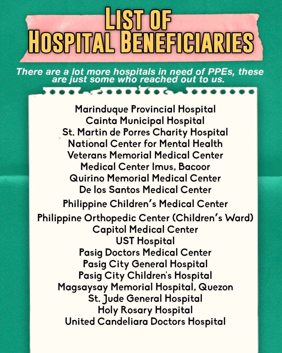 MrPureBusiness's tweet photo. Our good friend @RoxyMontealegre is leading a fundraiser for our frontliners working at various hospitals. 🏥 For those who want to help, please see the details below. #ForTheFrontliners ❤️ https://t.co/5IHvsgeeiu