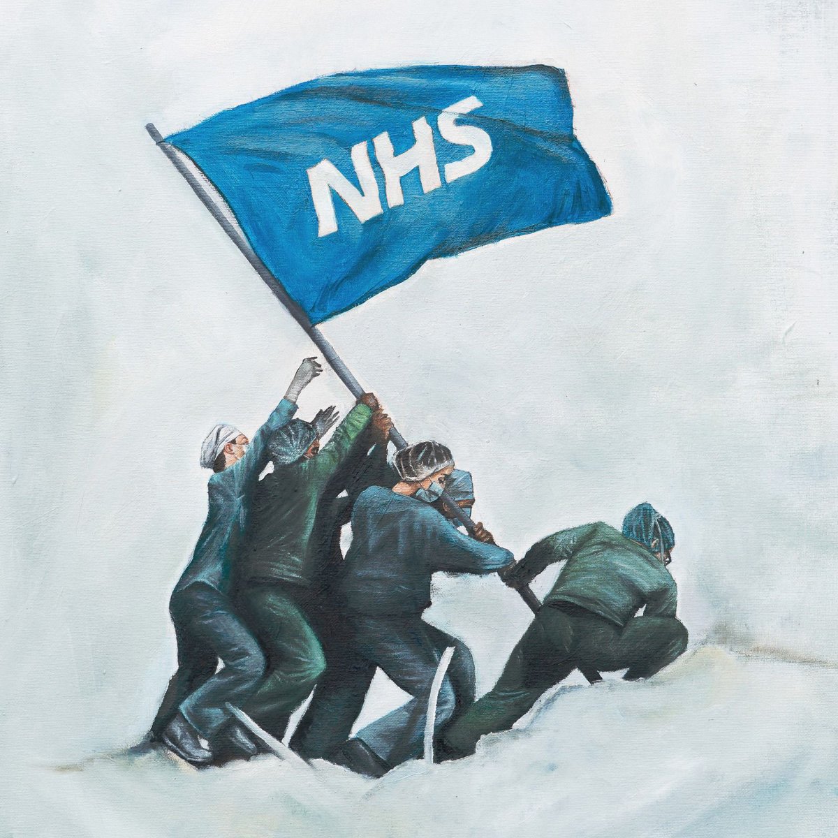 Not only is Chris Rees a key artist he is a key member of Life on Hold &amp; creative director at <a href="/heywhatstudio/">Hey! What?</a>.  We are also in love with his latest piece 'National Hero Service' prints of which are being sold to raise more money for the NHS! buff.ly/39I2b3j #lifeonhold