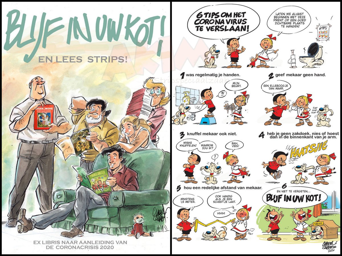 Wil je deze prenten van Charel Cambré ook graag hebben?
Vanaf vandaag krijg je je de linker prent wanneer je 'Amoras 1: Suske' bij ons koopt en de rechter als je 'Suske en Wiske - Junior 1: hij heeft het gedaan'.
OP=OP
akim.nl