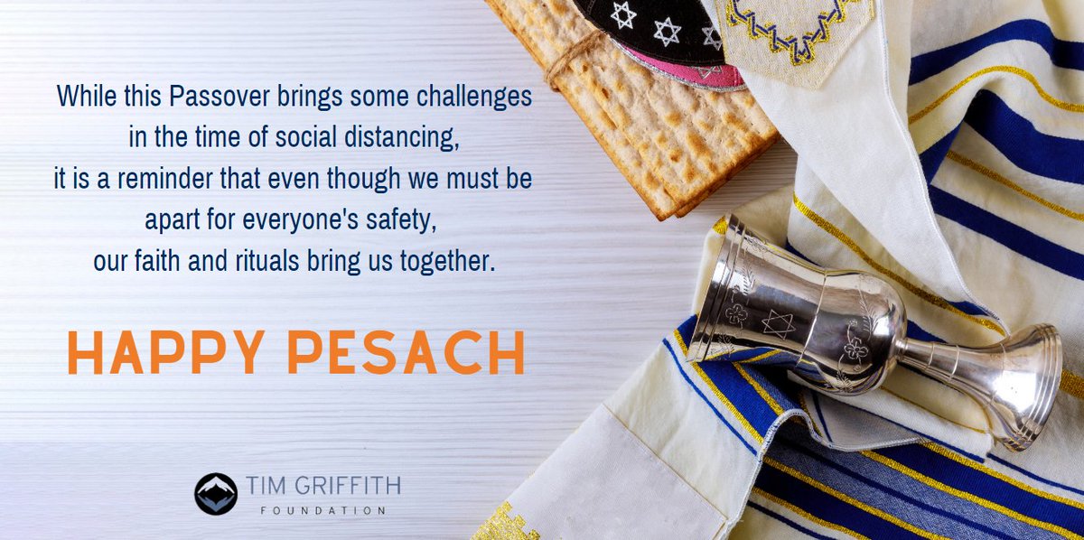 FoundationTim's tweet photo. Wishing our friends in the Jewish community a Happy #Passover2020. https://t.co/JZYxqVgWUh