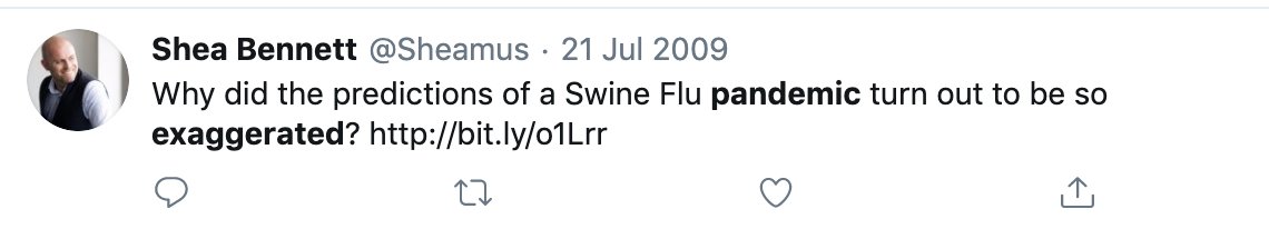 Memory refreshLet's go back to 2009, Swine flu starts in Mexico.- 1st detection: March 2019: "widespread influenza activity" spread in 35 States in US, no early detection in Mexico- WHO issued PHEIC: April 2019- WHO declared Pandemic: June 2019So WHO was late. Wait, what?