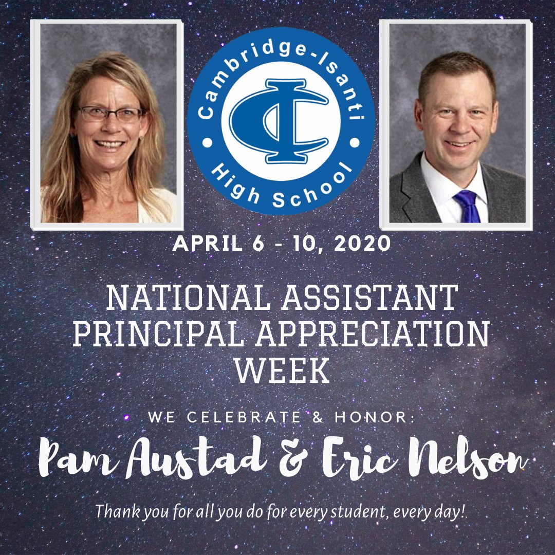 A special thank you to Ms. Austad and Mr. Nelson for all they do to serve students on a daily basis.