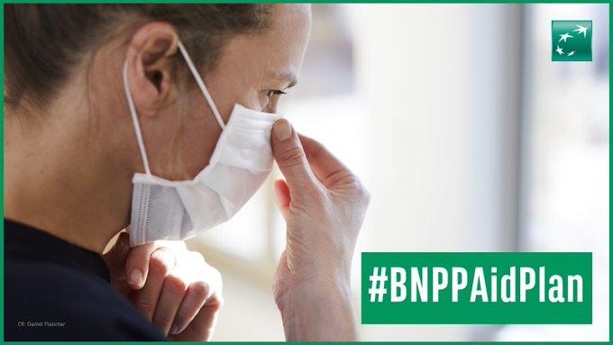 BNPPLeasingFR's tweet photo. @BNPParibas renforce son plan de soutien d’urgence #COVID19 avec plus de 50 millions d’euros pour soutenir le secteur médical, les populations fragiles et les jeunes. 

En savoir plus sur le #BNPPAidPlan : https://t.co/RBFKg2liuU https://t.co/JqE5sFFEwd