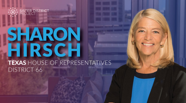 In TX HD66, we are thrilled to endorse Sharon Hirsch. @Sharon4TX has dedicated her life to improving the success of public schools in the Plano, TX area. She is a founding member of  @WOWDemocrats.  #ItStartsWithStates More:  https://sisterdistrict.com/candidates/sharon-hirsch/Donate:  https://secure.actblue.com/donate/sdp-tx-hirsch?refcode=social-twt