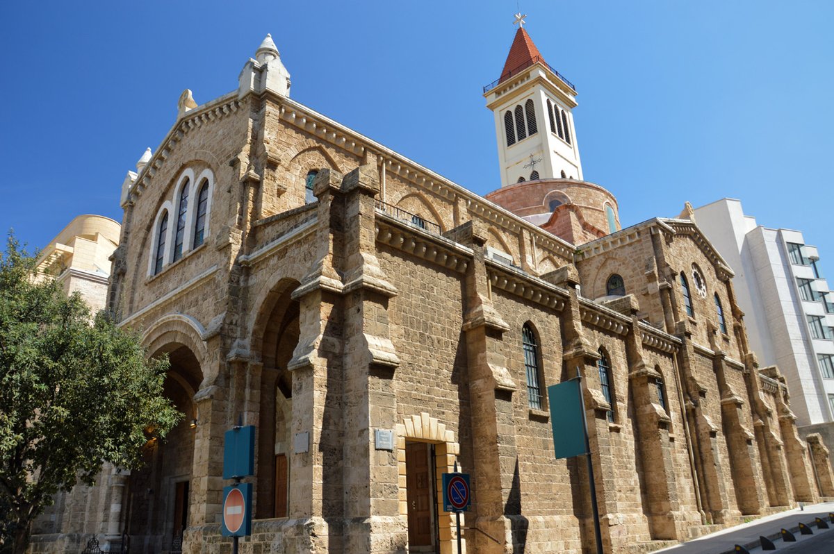 3) The Saint Louis Capuchin Latin Catholic church in Downtown Beirut. Built in 1864 by Capuchin missionaries, it was named in honor of King Louis IX of France; a notable feature is the holy mass cited in French. It was the first monument to be restored after the Lebanese war.