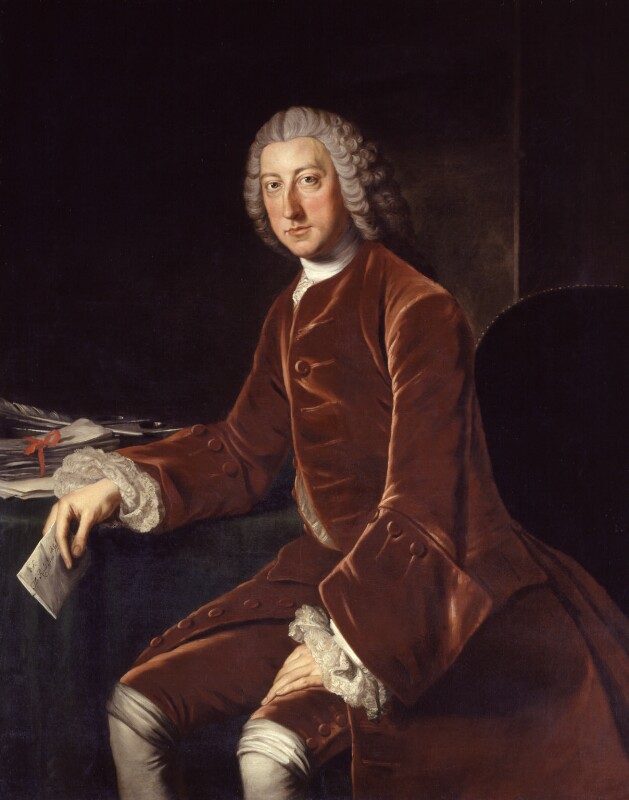 Two hundred and fifty years ago, William Pitt the Elder, the Earl of Chatham, served as Great Britain’s secretary of state during the French & Indian War. IMAGE: Portrait of William Pitt by William Hoare, c. 1754 (National Portrait Gallery, London)