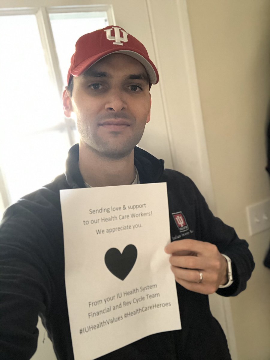 prattosphere's tweet photo. Sending love & support to our @IUHealthTeam Health Care Workers! We appreciate you. From your IU Health System Financial and Rev Cycle Team #IUHealthValues #HealthCareHeroes https://t.co/EpKUyjeHEM