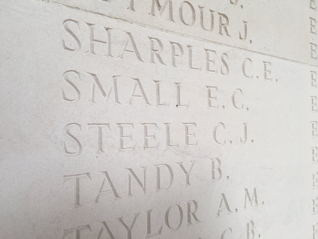 12/12 The remains of Christmas James Steele were never formally identified and he is one of 35,000 men commemorated on the Arras Memorial. I visit his name every time I go there.