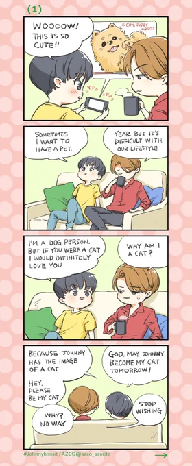 ? A short story for a mini-movie of JCC Johnny and Mark.
[ 1 ] Episodes 1-4 (all 8 episodes)

Maybe, J &amp; M already don't need a new idea, but anyway I enjoyed drawing this very much ??

@NCTsmtown_127
#Johnnyfilmsit #JCC
#NCT #NCT127 #JOHNNY #MARK 
#NCTFanart 