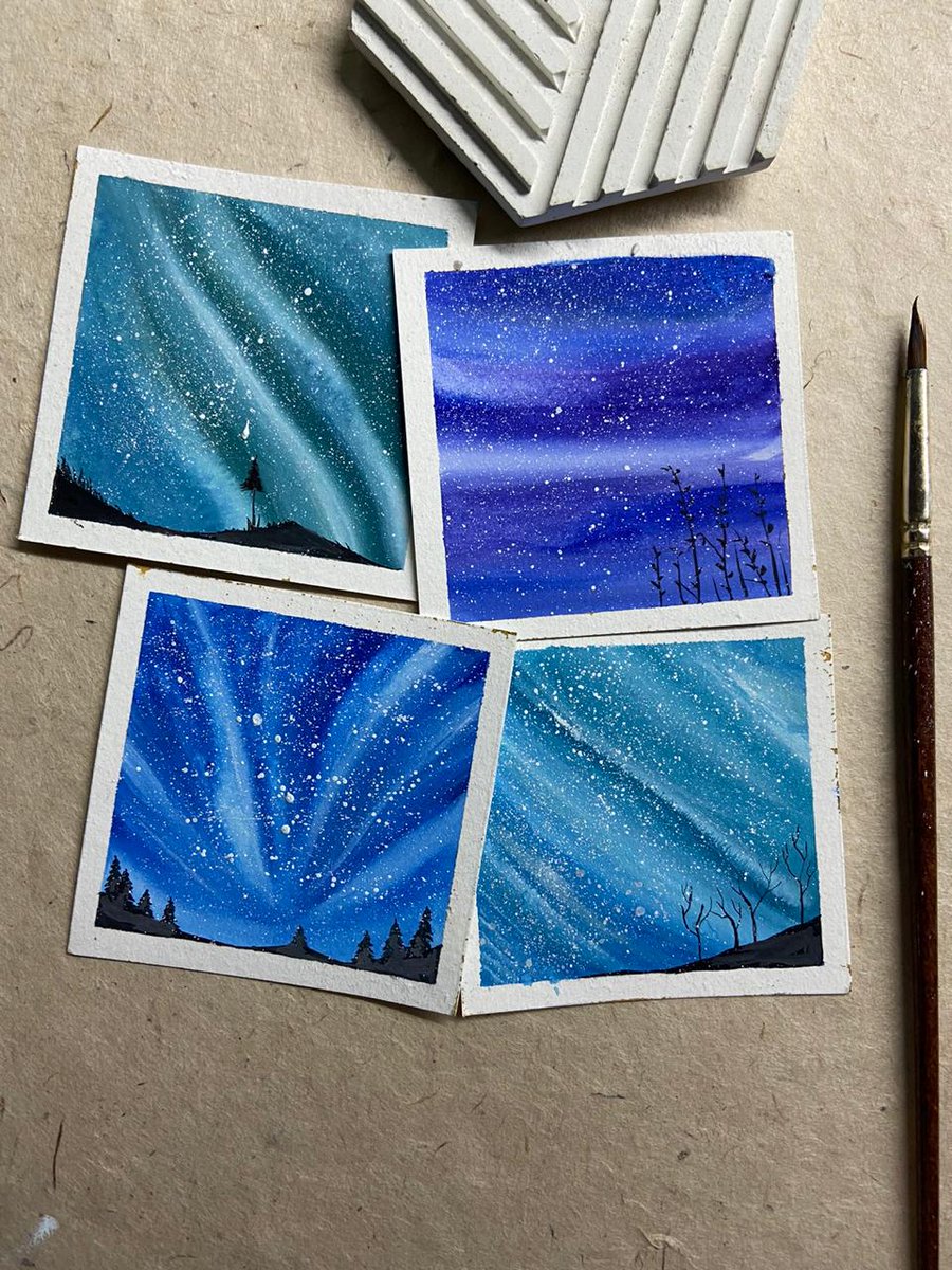 some landscapes & starry nights for you to admire and as cards, bookmarks and the way you like it.