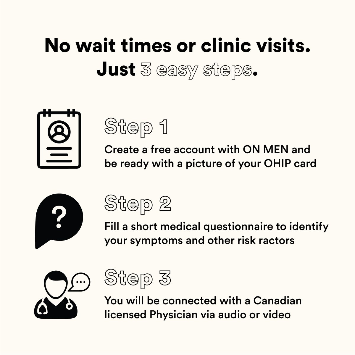 onmen_ca's tweet photo. You digital clinic for the whole family. 👩‍👩‍👦 Speak to a doctor via audio or video from the comfort of your home. 
Start here at: https://t.co/Ey6JqEDGyT or 1-877-286-6636.
#virtualcare #telemedicine #onlinedoctor #telehealth #onlinepharmacy @blogTO @globalnews @torontolife @CP24 https://t.co/ZWtUNKYjPL