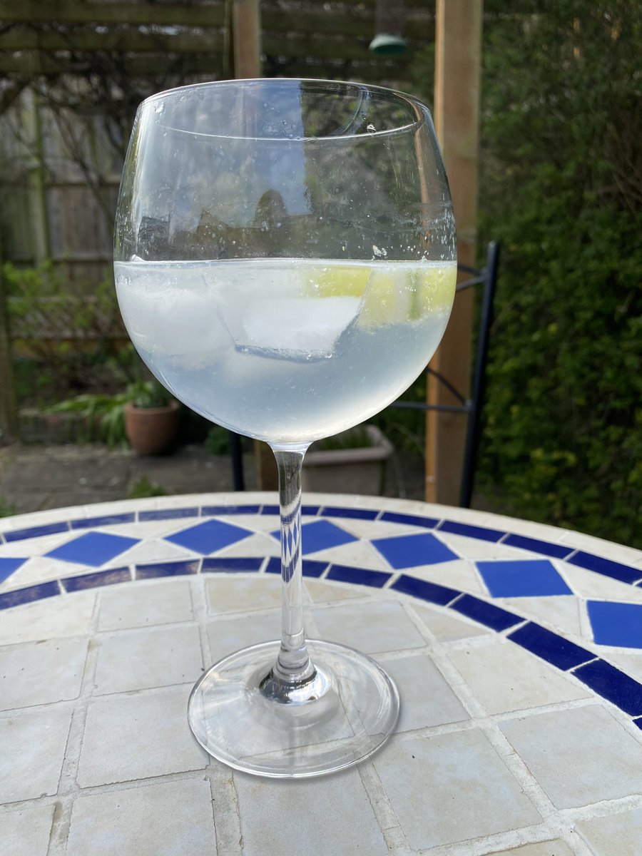 Time for a lovely G&amp;T in my sunny garden - cheers!