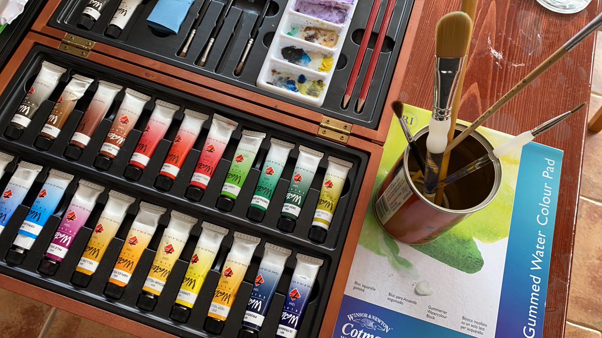 ShabzYJewellBBC's tweet image. Got my watercolours out after a long time today. Little practice pic to get going. #lockdownart