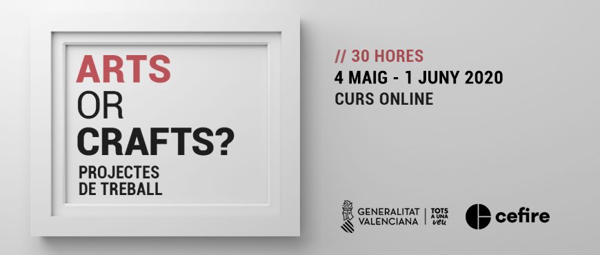 CEFIREambitAE's tweet photo. Desbaratant l’imaginari de la plàstica a #primària 🧶Teniu fins al 22 d’abril per apuntar-vos al curs on-line🌐Arts or Crafts?ℹ️Encara que hi ha més apuntats que places apunteu-vos,després molta gent renuncia o ni confirma ni renuncia i podríeu entrar https://t.co/7YETMfSCsK https://t.co/NfXsRj9Sg0