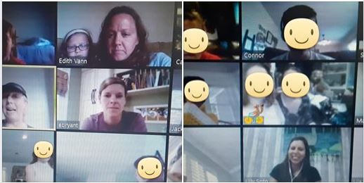 seabeesgifted's tweet photo. My 5th graders got to Zoom with two teachers across the globe today: One in England and one in Thailand, who is from Peru. They discussed how COVID-19 has affected them in their countries. Such an eye opener! #onceaSeabeealwaysaSeabee @Smith_Seabees https://t.co/2wXpjgAm3h
